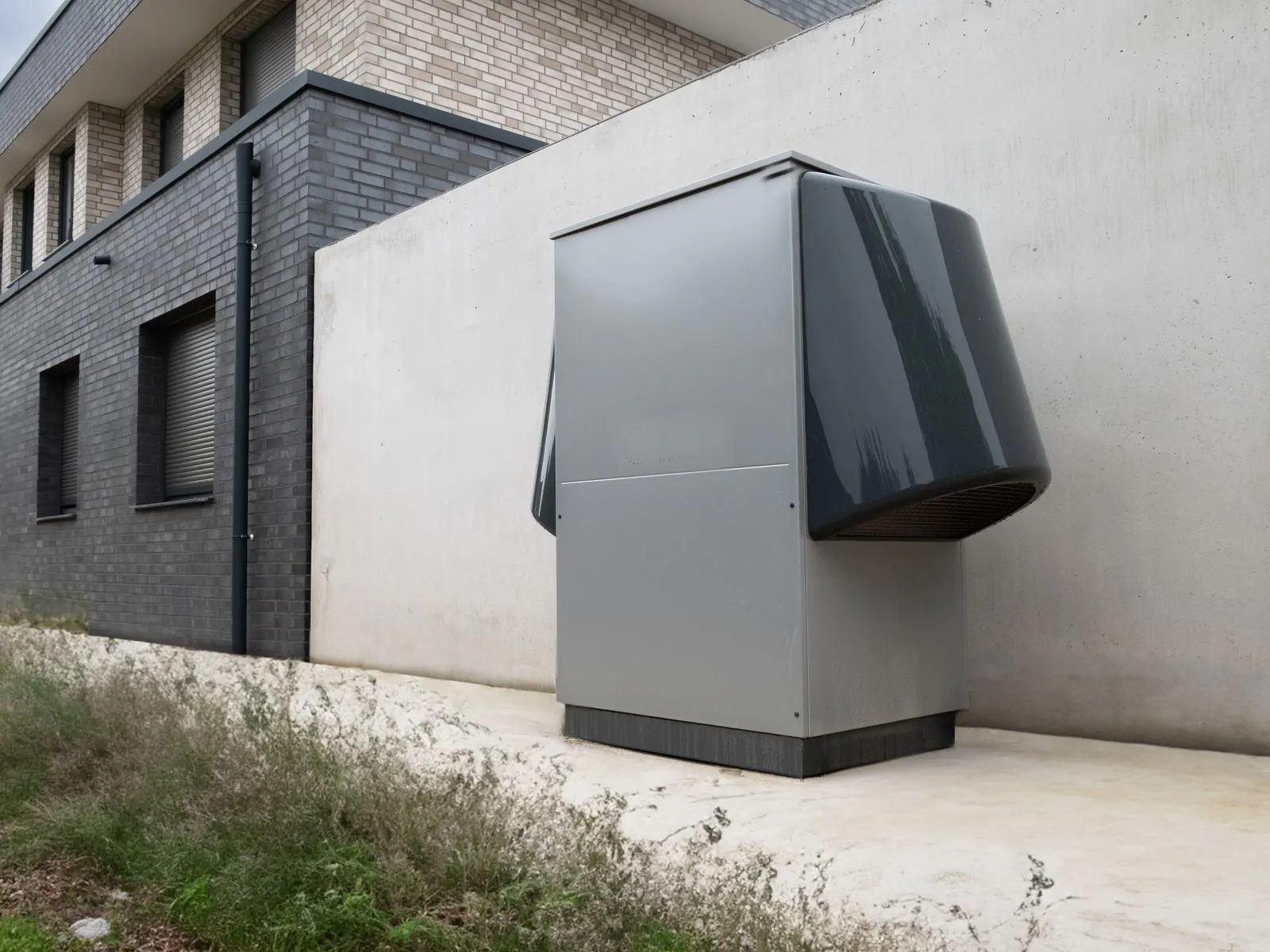 Maison équipée d'une pompe à chaleur